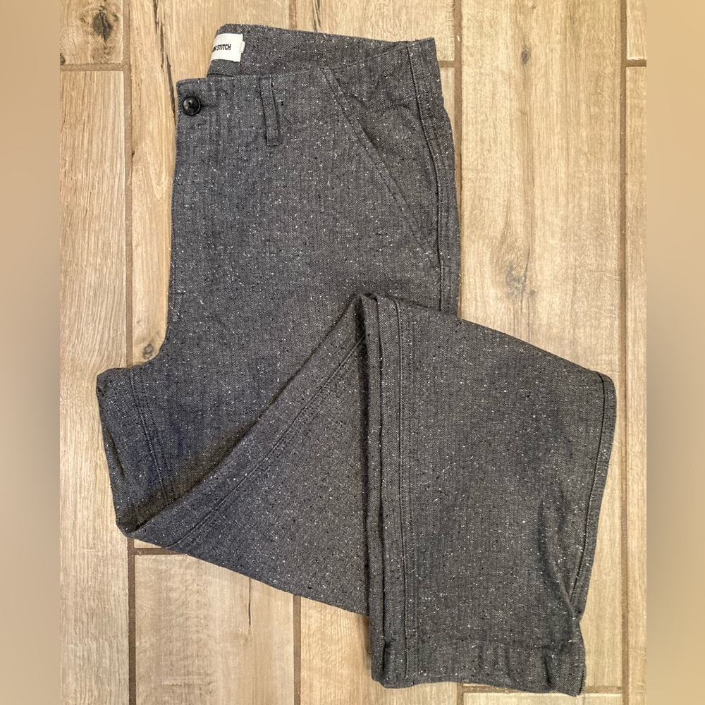 Taylor Stitch Carnegie Pant in Granite Herringbone, size 32, NWOT